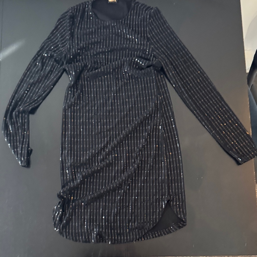 Glitz Elegant Black Dress with Black Accents size Medium